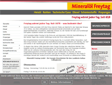 Tablet Screenshot of mineraloel-freytag.de